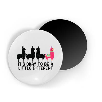 It's okay to be a little different Alpacas Quote Magnet