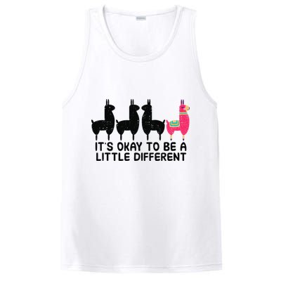 It's okay to be a little different Alpacas Quote PosiCharge Competitor Tank