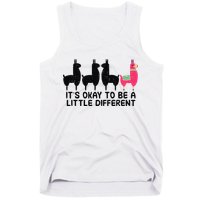 It's okay to be a little different Alpacas Quote Tank Top