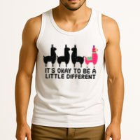 It's okay to be a little different Alpacas Quote Tank Top