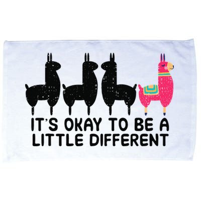 It's okay to be a little different Alpacas Quote Microfiber Hand Towel