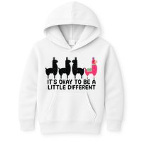 It's okay to be a little different Alpacas Quote Kids Hoodie
