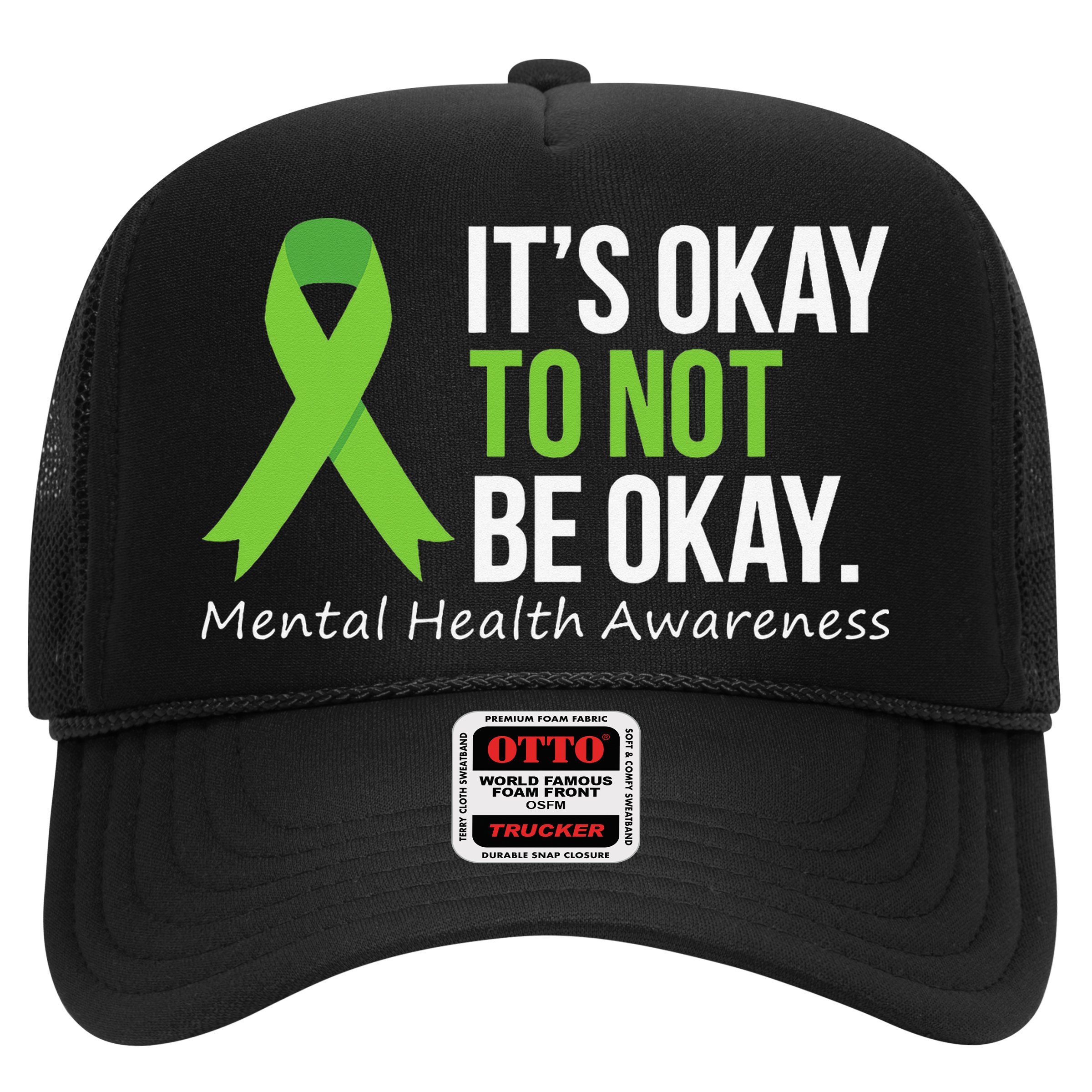 Its Okay To Not Be Okay Mental Health Awareness Ribbon Hat