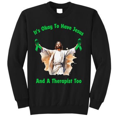 Its Ok To Have Jesus And A Therapist Too Sweatshirt