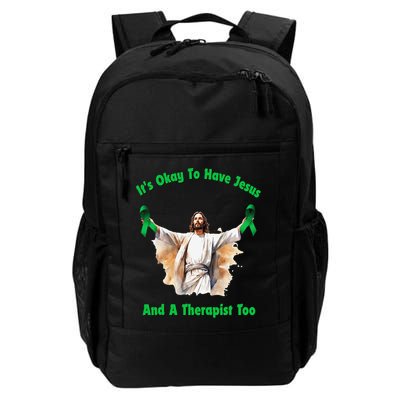 Its Ok To Have Jesus And A Therapist Too Backpack