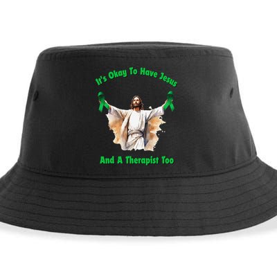 Its Ok To Have Jesus And A Therapist Too Sustainable Bucket Hat