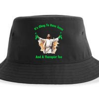 Its Ok To Have Jesus And A Therapist Too Sustainable Bucket Hat