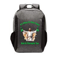 Its Ok To Have Jesus And A Therapist Too Vector Backpack