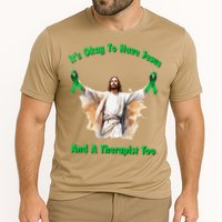 Its Ok To Have Jesus And A Therapist Too Cooling Performance Crew T-Shirt