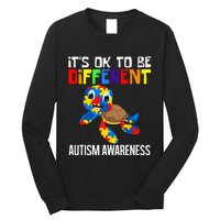 It's Ok To Be Different Autism Awareness Save The Turtles Long Sleeve Shirt