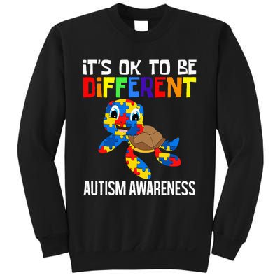 It's Ok To Be Different Autism Awareness Save The Turtles Sweatshirt