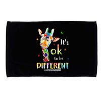 It's Ok To Be Different Autism Awareness Puzzle Giraffe Microfiber Hand Towel