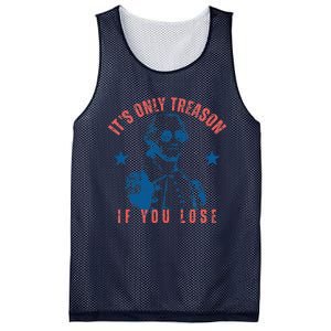 Its Only Treason If You Lose Washington American 4th Of July Mesh Reversible Basketball Jersey Tank