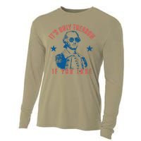 Its Only Treason If You Lose Washington American 4th Of July Cooling Performance Long Sleeve Crew