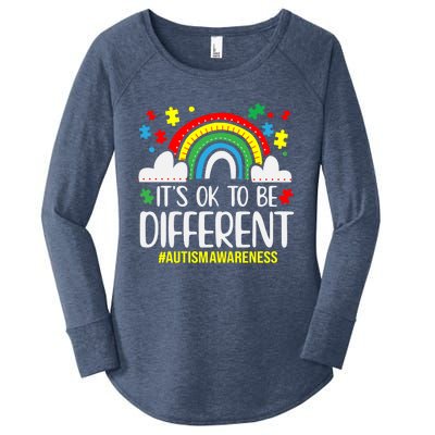 It's OK To Be Different Autism Awareness Women's Perfect Tri Tunic Long Sleeve Shirt