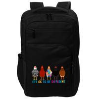 ItS Ok To Be Different Cute Chicken Autism Awareness Month Cool Gift Impact Tech Backpack