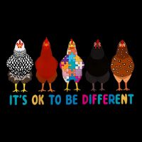 ItS Ok To Be Different Cute Chicken Autism Awareness Month Cool Gift Impact Tech Backpack