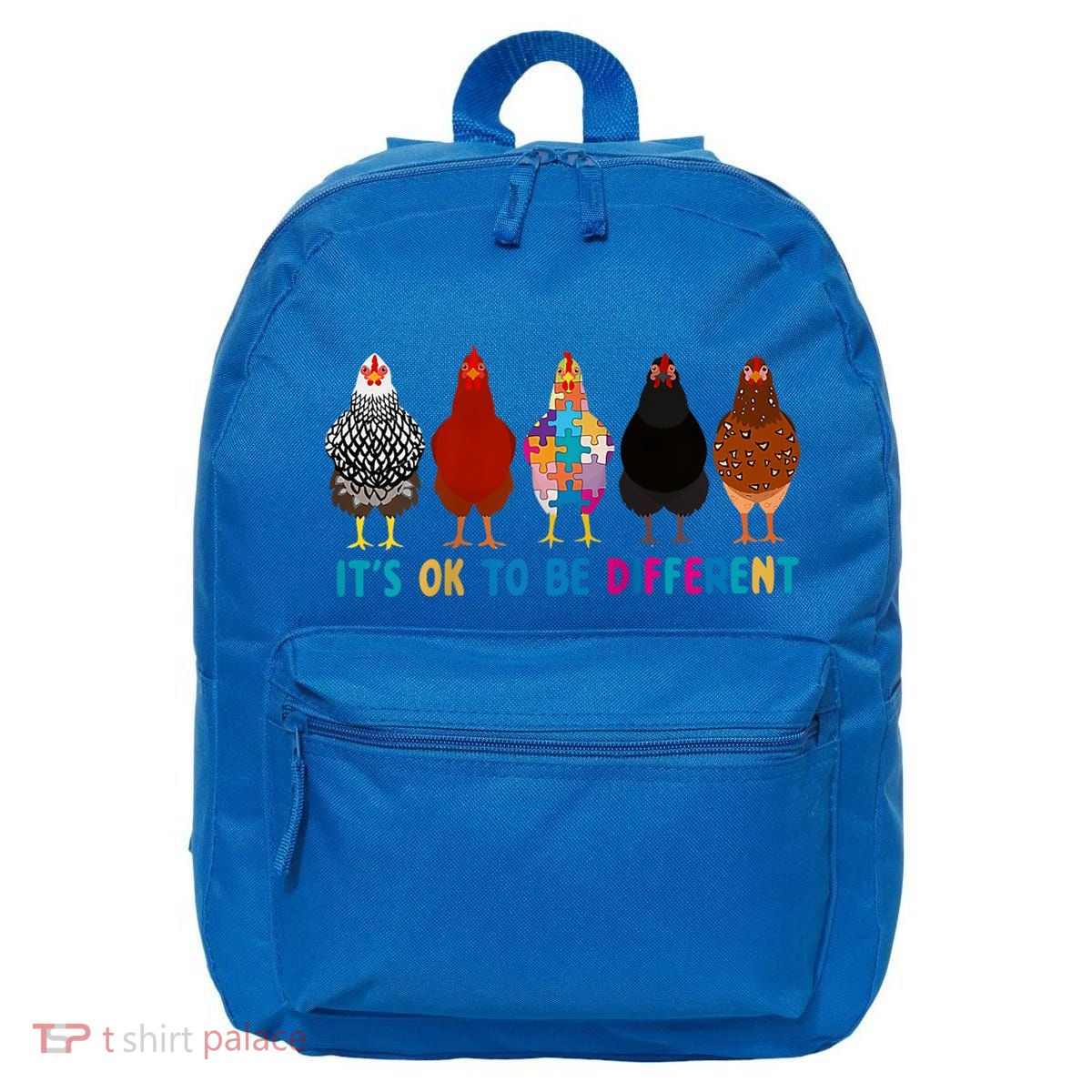 ItS Ok To Be Different Cute Chicken Autism Awareness Month Cool Gift 16 in Basic Backpack