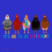 ItS Ok To Be Different Cute Chicken Autism Awareness Month Cool Gift 16 in Basic Backpack
