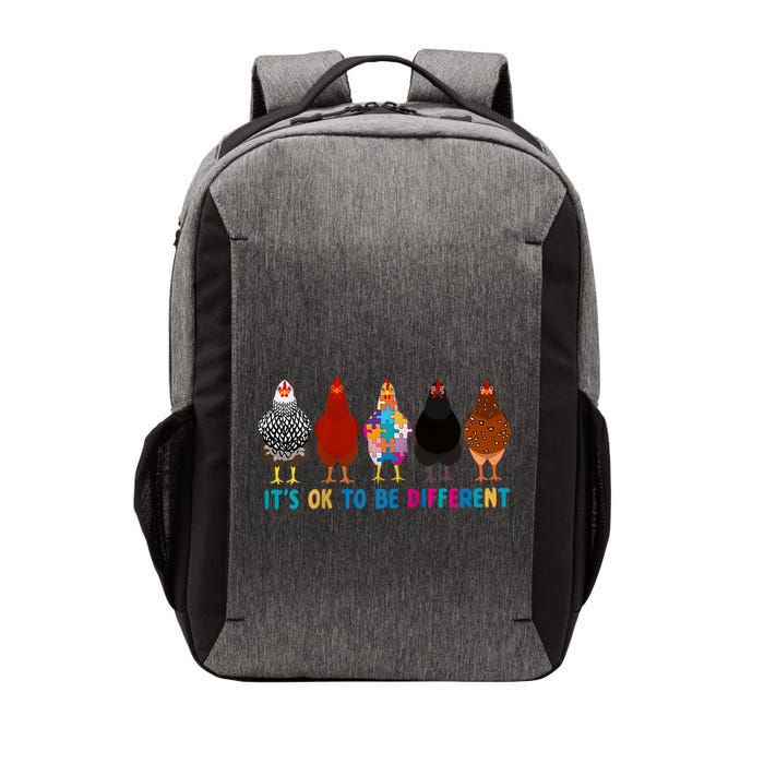 ItS Ok To Be Different Cute Chicken Autism Awareness Month Cool Gift Vector Backpack