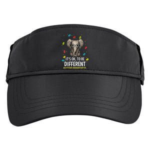 It's Ok To Be Different Autism Awareness Elephant Adult Drive Performance Visor