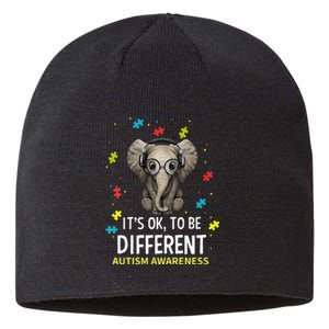 It's Ok To Be Different Autism Awareness Elephant Sustainable Beanie