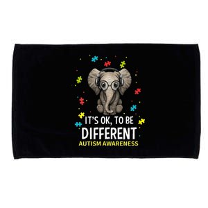 It's Ok To Be Different Autism Awareness Elephant Microfiber Hand Towel