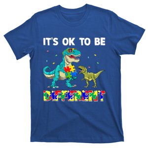 ItS Ok To Be Different Dinosaur Autism Awareness Cute Gift T-Shirt