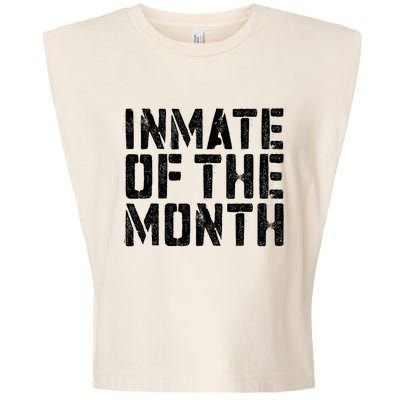 Inmate Of The Month Prisoner Costume Garment-Dyed Women's Muscle Tee