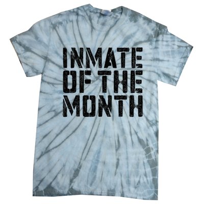 Inmate Of The Month Prisoner Costume Tie-Dye T-Shirt