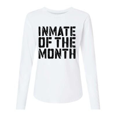 Inmate Of The Month Prisoner Costume Womens Cotton Relaxed Long Sleeve T-Shirt