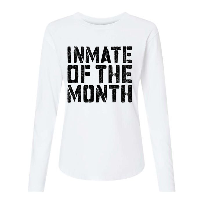 Inmate Of The Month Prisoner Costume Womens Cotton Relaxed Long Sleeve T-Shirt