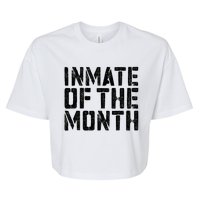 Inmate Of The Month Prisoner Costume Bella+Canvas Jersey Crop Tee