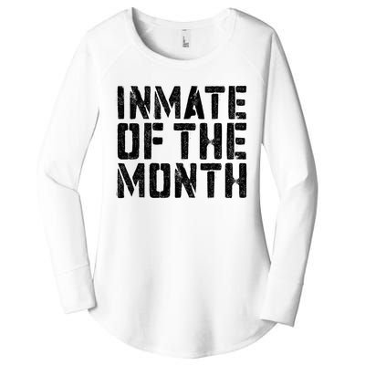 Inmate Of The Month Prisoner Costume Women's Perfect Tri Tunic Long Sleeve Shirt