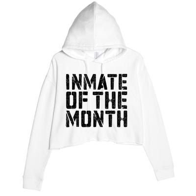 Inmate Of The Month Prisoner Costume Crop Fleece Hoodie