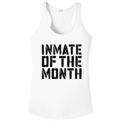 Inmate Of The Month Prisoner Costume Ladies PosiCharge Competitor Racerback Tank