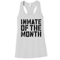 Inmate Of The Month Prisoner Costume Women's Racerback Tank