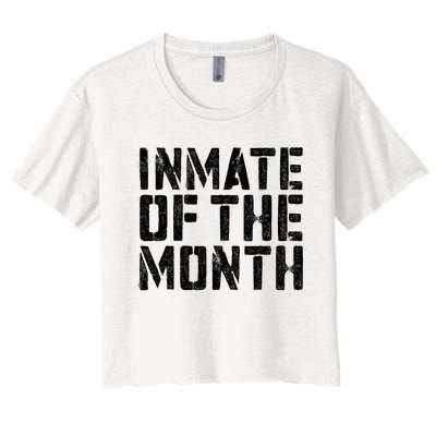 Inmate Of The Month Prisoner Costume Women's Crop Top Tee