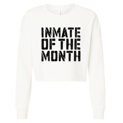 Inmate Of The Month Prisoner Costume Cropped Pullover Crew