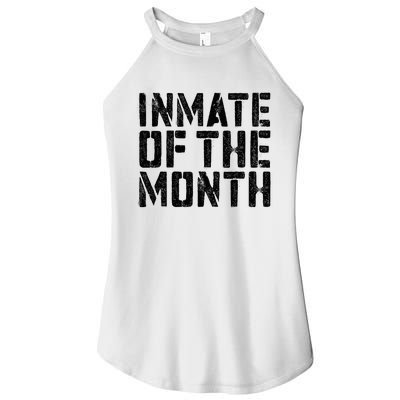 Inmate Of The Month Prisoner Costume Women's Perfect Tri Rocker Tank