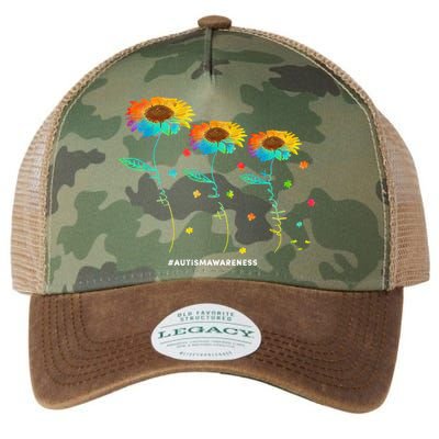 Its Ok To Be Different Autism Awareness Acceptance Legacy Tie Dye Trucker Hat