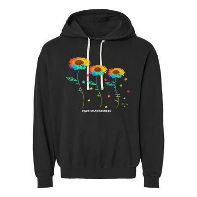 Its Ok To Be Different Autism Awareness Acceptance Garment-Dyed Fleece Hoodie