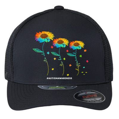 Its Ok To Be Different Autism Awareness Acceptance Flexfit Unipanel Trucker Cap