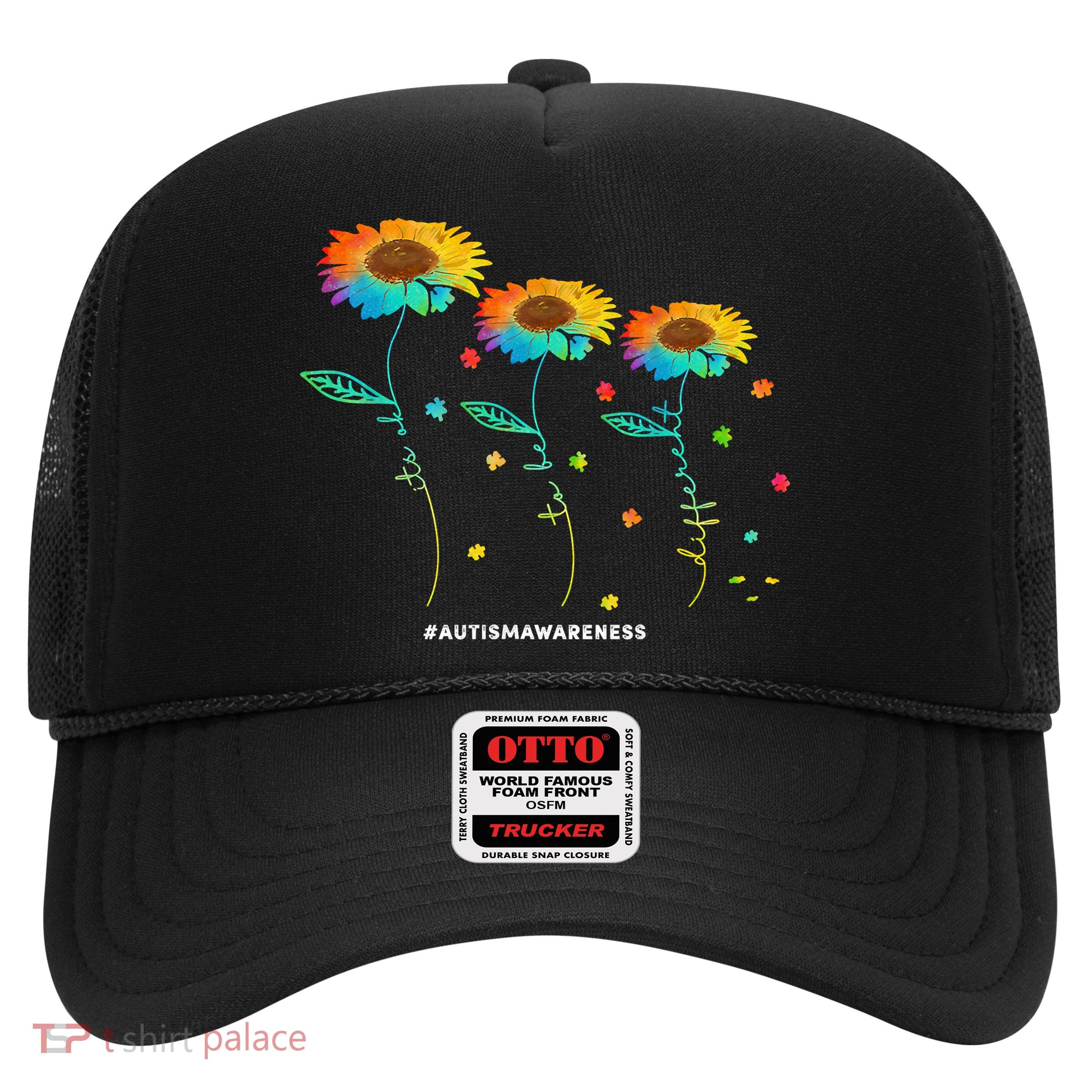 Its Ok To Be Different Autism Awareness Acceptance Trucker Hat