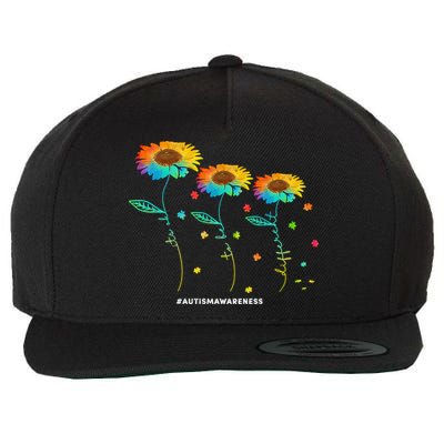 Its Ok To Be Different Autism Awareness Acceptance Wool Snapback Cap