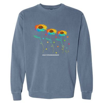 Its Ok To Be Different Autism Awareness Acceptance Garment-Dyed Sweatshirt