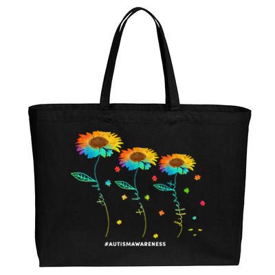 Its Ok To Be Different Autism Awareness Acceptance Cotton Canvas Jumbo Tote