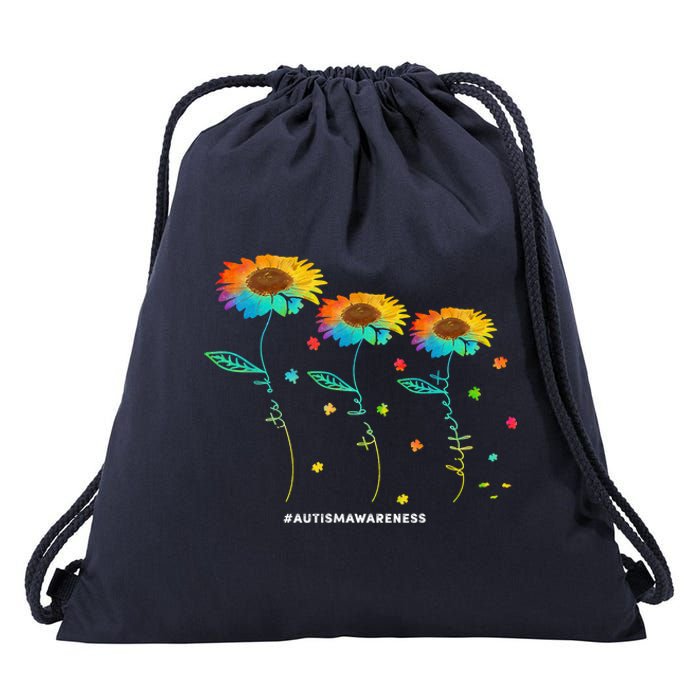 Its Ok To Be Different Autism Awareness Acceptance Drawstring Bag