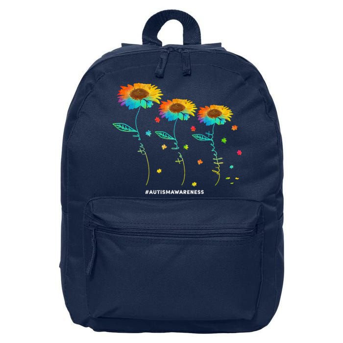 Its Ok To Be Different Autism Awareness Acceptance 16 in Basic Backpack