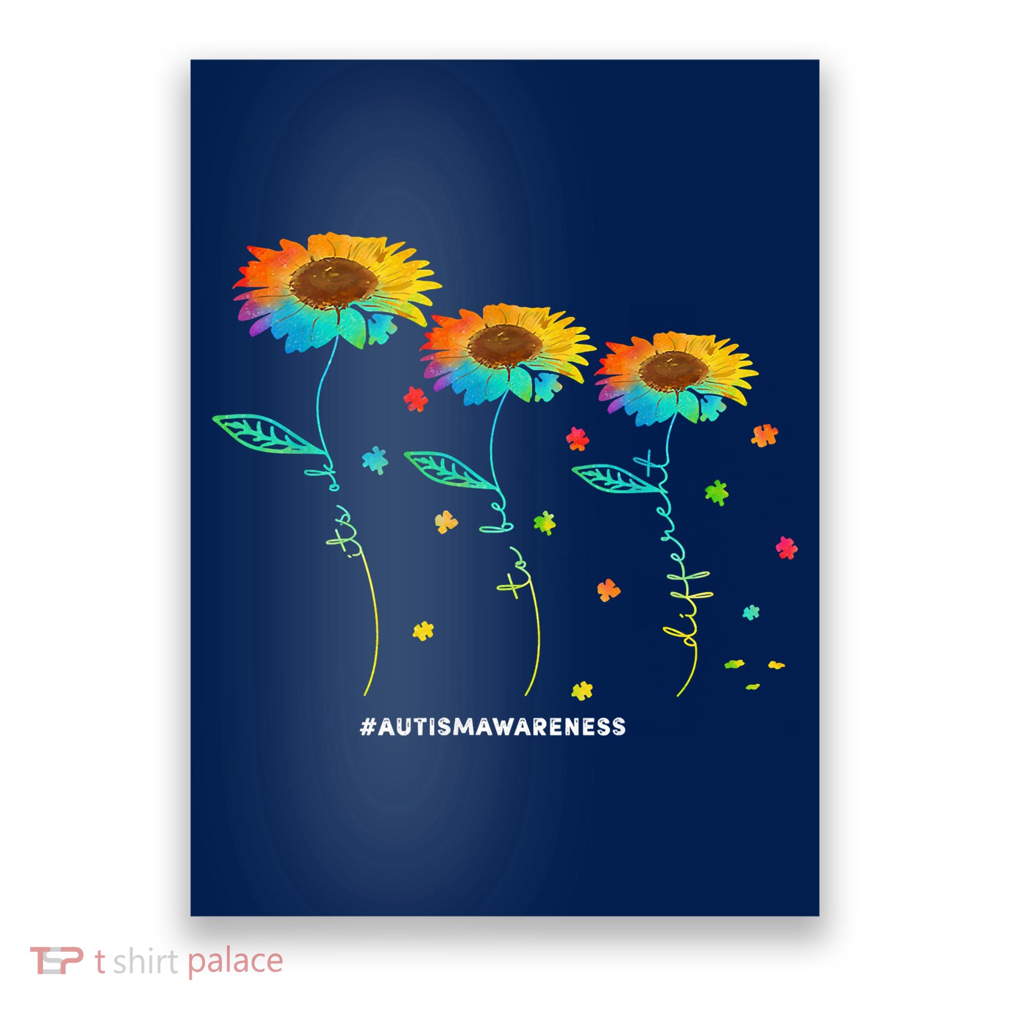 Its Ok To Be Different Autism Awareness Acceptance Poster
